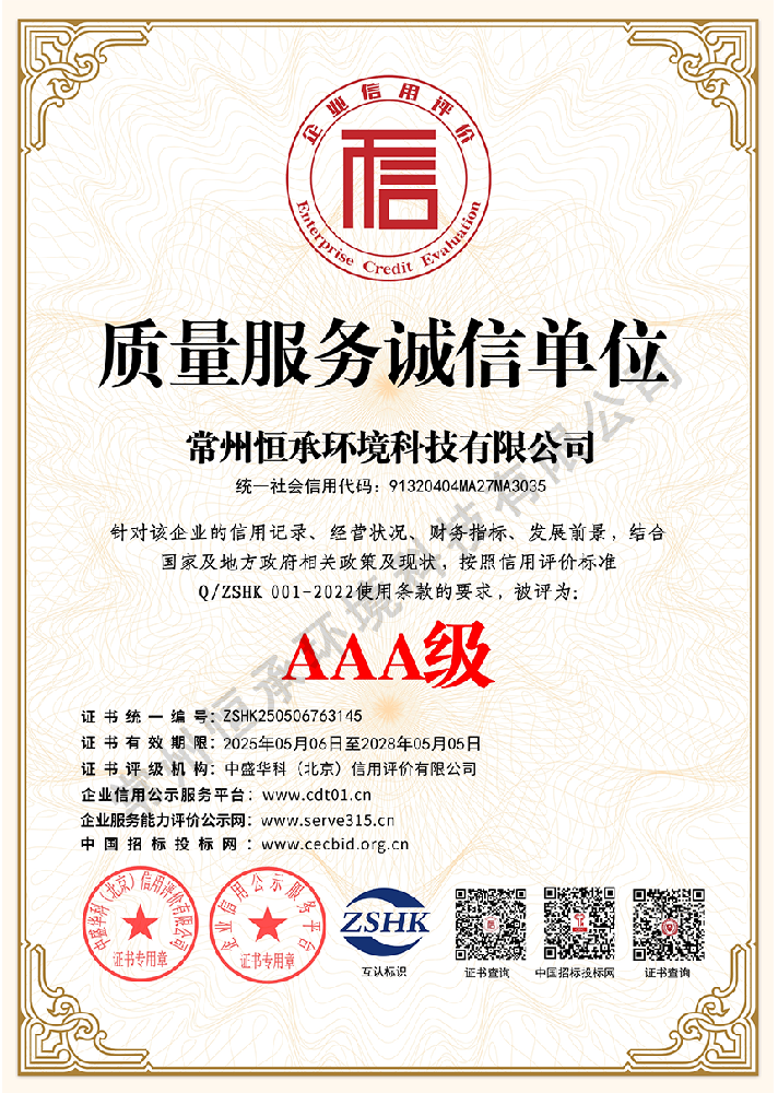 质量服务诚信单位